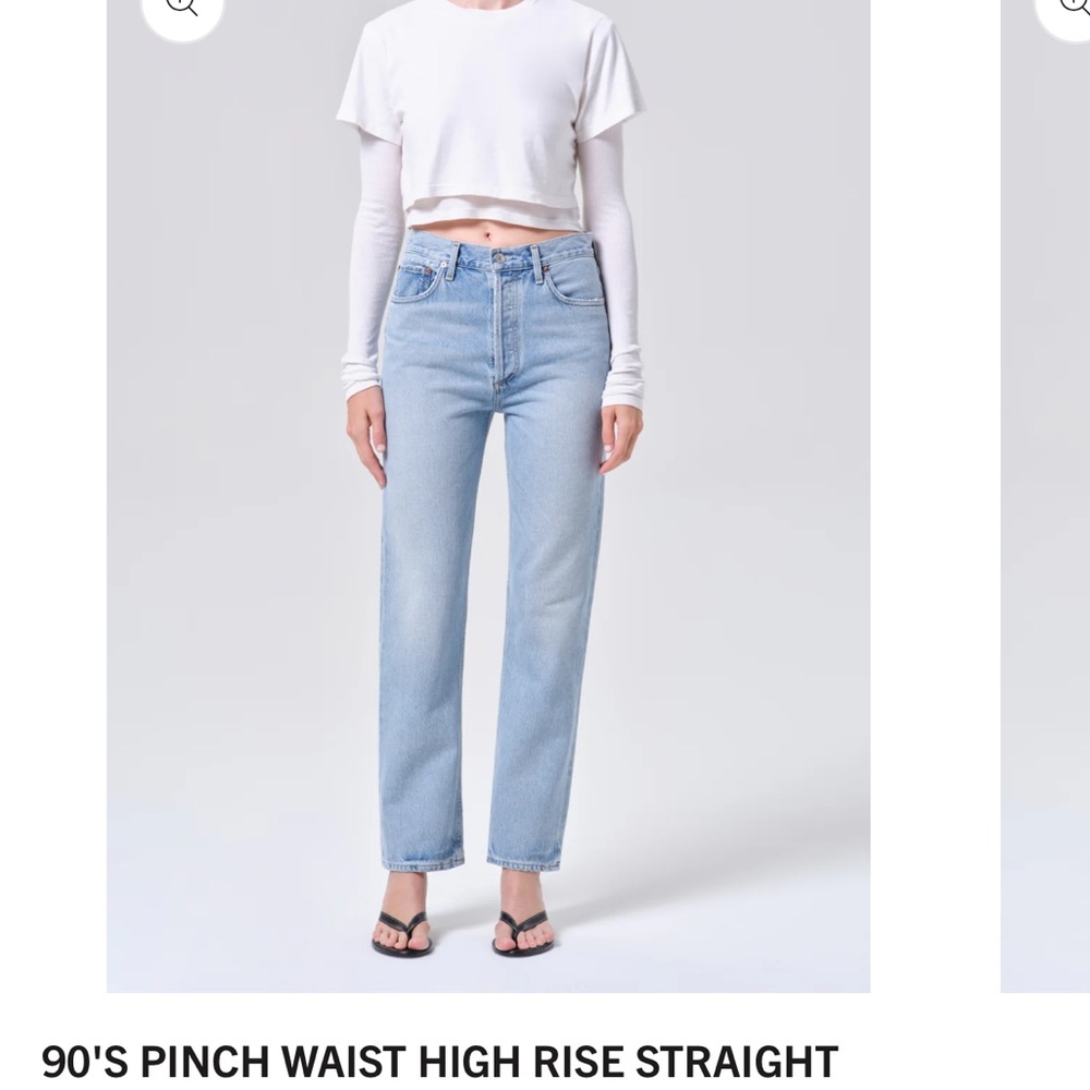 Agolde 90s Pinch Denim in Light Blue